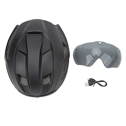 Casque vélo LED intégré et visière magnétique pour cyclisme route et VTT