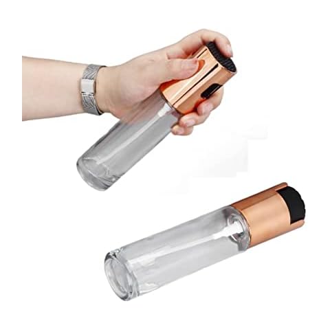 2PCS Rose Gold Oil Spray Bottle, Olive Oil Dispenser Bottle Versatile Sprayer for Cooking Baking Roasting Grilling Cover