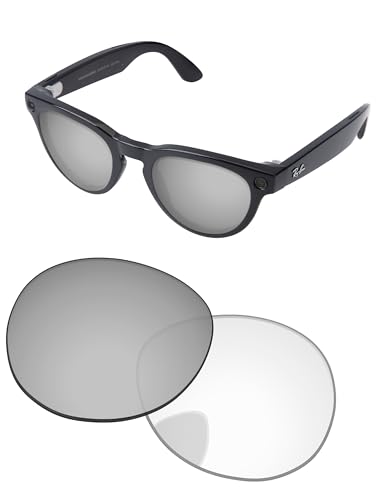 Image of Replacement Lenses for Ray-Ban Meta Headliner RW4009 & RW4013 50mm AI Glasses - Photochromic, Anti Blue Light Lens
