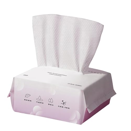 DECOMELODY 使い捨て乾湿両用フェイスクリーニングタオル 柔らかくメイク落とし対応 入 携帯便利 旅行や日常のスキンケアに