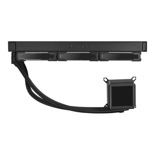 Image of Lian Li GA II LCD 360MM AIO - Asetek 8th Gen - 2.88 inch IPS LCD screen liquid cooler - Screen recording for videos and photos - Pre-installed daisy-chained ARGB fans or UNI FAN SL-INF fans (GA2ALCD36INB)