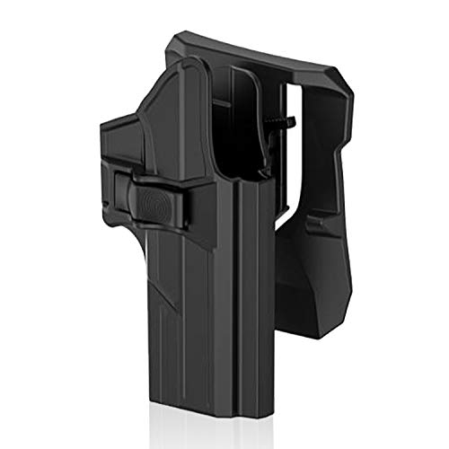 efluky Glock Holster Ceinture Airsoft Pistolet Defense Gun Holster for Glock 17 22 31, Paddle 360° Réglable Cover