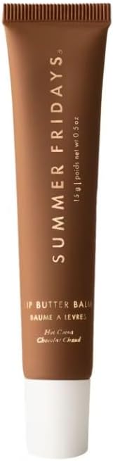 SUMMER FRIDAYS Bella Lippenbalsem, mild, glans en vocht, 15 g, veganistisch, Hot Cocoa, 15 g (1 stuks)