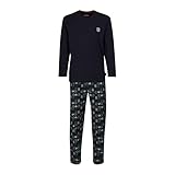 Ceceba Herren Pyjama blau Bedruckt 1er Pack 6466