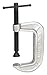 C-Clamp, 3 In, 1430 lb, Gray