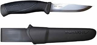 Morakniv Companion Fixed Blade Outdoor Knife with Sandvik Stainless Steel Blade, 4.1-Inch, Anthracite