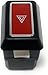 Broaug Hazard Warning Switch (1971-1989) Compatible with Mercedes Benz SL and SLC (R107/C107)- Original OE 1238200205