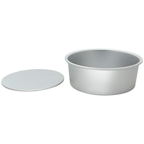 Image of Othmro Bakeware Round Cake Pan 2pcs, 8inchx3.2inch(DiaxH) with Removable Loose Bottom Nonstick & Quick Release Coating Chiffon Bakeware Aluminum alloy for Oven and Instant Pot Baking Silver