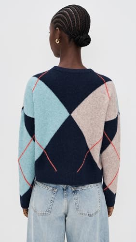 Stateside Women's Argyle Crew Neck Sweater3