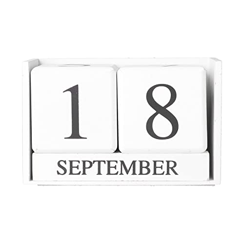 Holz Kalender, Holzblock Tageskalender, Büro Schreibtisch Zubehör, Vintage Holz Zeitkonzept, Monat, Datum, Würfel, für Heimbüro, Schule, Schreibtisch Zubehör, Dekoration