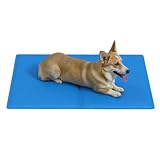 Winlice Kühlmatte Hund mit selbstkühlendem Gel, pelzbarn kühlendes Sofabett für Haus und Garten, Kühlmatte Katze für entspannte Sommertage