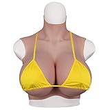 Yuewen Oil-free 8th Generation Silicone Breastplate With Makeup Skin Float Point Inside Airbag Silicone Filler Touch Soft (Ivory White, D Flocking)
