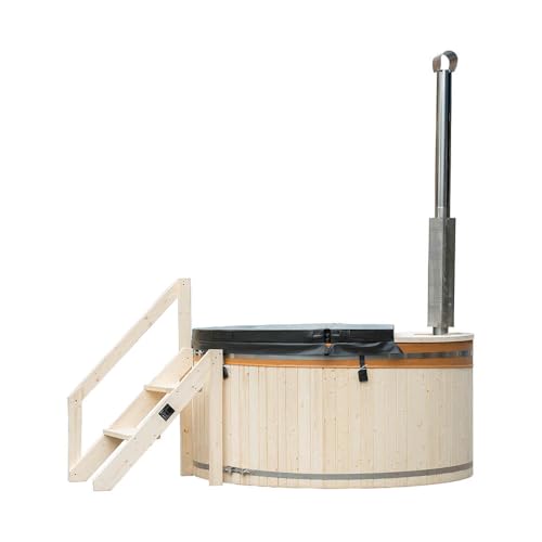 Home Deluxe - Hot Tub SKANDI - Größe L, ⌀ 210 cm, Außenhöhe 100 cm,...