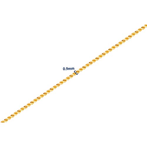 Miore Sieraad dames halsketting met hanger edelsteen geboortesteen saffier/robijn/smaragd ketting van geelgoud 14 karaat / 585 goud- 45 cm - Afbeelding 3