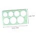 JEWEDECO 3-Piece Set Drawing Templates – Plastic Geometric Rulers for Students School Office – Architecture Measuring Tools Holes for Easy Drafting Creative Projects