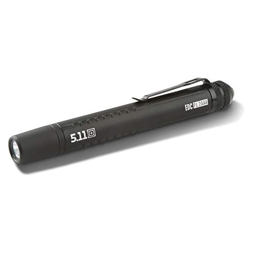 5.11 EDC PL 2AAA Penlight Tactical Flashlight, Style 53380, Black