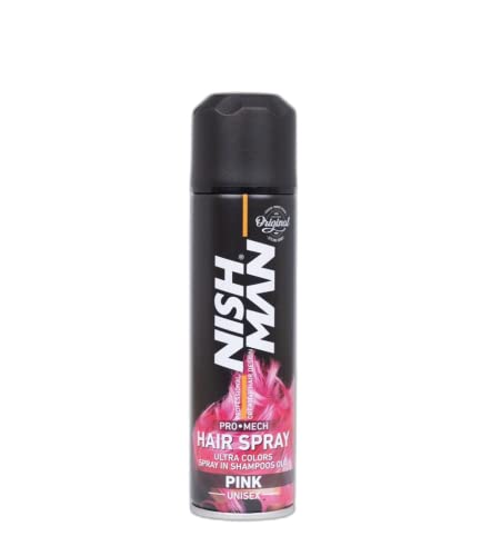 Color temporal para cabello Nish Man spray rosa miniatura 1