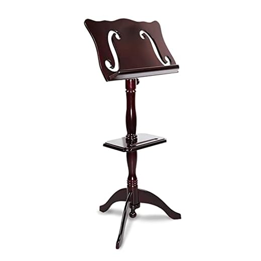 Sheet Music Stands Heavy Duty Solid Wood Sheet Music Stand for Sheet Music Height Adjustable 113-130cm Professional Wood Music Stands for Guitar Player Portable