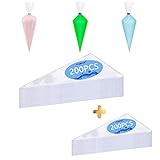 400 Pcs Disposable Piping Icing Pastry Bags 9.9 Inch and 12 Inch Cake Cream Cupcake Combination Decorating Bag for Cream Icing Frosting Cookie Cake Decorating Supplies(Super Strong)