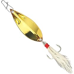 Generic Señuelo de lentejuelas portátil para mejorar la tasa de pesca de aleación de zinc señuelo de lentejuelas duras pines cebos pesca al aire libre dorado talla única