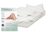 Allsana Allergiker Encasing Set 3- teilig | Kissenbezug 80x80 cm + Deckenbezug 135x200 cm + Matratzenbezug 90x200x20 cm | Allergie Bettwäsche | Milbenschutz | allergendichte Zwischenbezüge