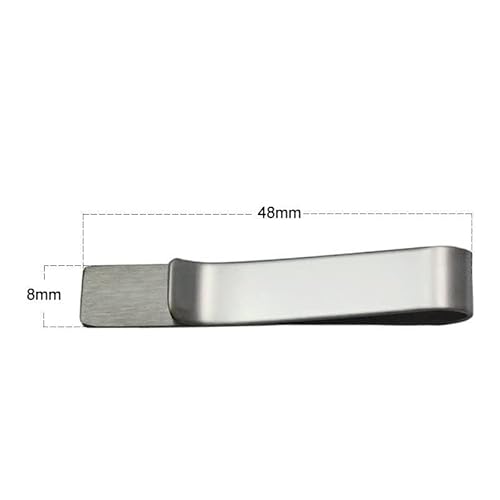 SOLDOUT Stainless Steel Metal Tie Clip for Necktie Men Party Business Men’s Fashion Accessories (Silver, Pack of 1)
