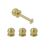 Photo Gallery ttzeze mini pomelli rotondi in ottone massiccio, mini cassetti metà secolo, pomelli a sfera solidi, piccoli pomelli circolari, 4 pomelli moderni per cassettiera con viti oro, 1,2 cm Photo Gallery ttzeze mini pomelli rotondi in ottone massiccio, mini cassetti metà secolo, pomelli a sfera solidi, piccoli pomelli circolari, 4 pomelli moderni per cassettiera con viti oro, 1,2 cm