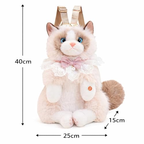 Image of Cute Tiger Plush Sling Bag for Kids | Soft Toy Shoulder Bag with Adjustable Strap | Lightweight Animal Backpack for Boys & Girls | Travel & Gift Bag - Black & White