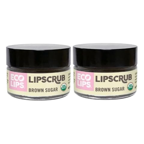 Eco Lips Brown Sugar Lip Scrub 2 Pack - 100% Organic Cover