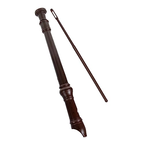 Vaguelly 1 Set German Style C Key Clarinet for Students Portable Early Educational Flute Lightweight Material Beginners Easy to Play and Carry