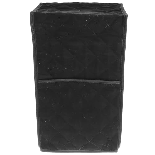BESPORTBLE Funda Protectora Resistente a Polvo y Salpicaduras de Poliéster para Batidora Doméstica Negro con Bolsillo Adecuado para Electrodomésticos de Cocina