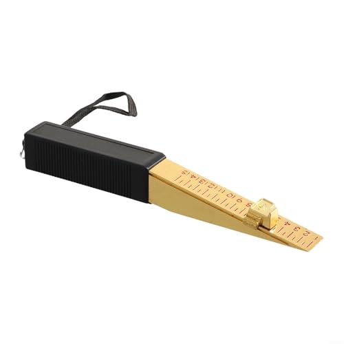 GANCEI Medidor de brecha de puerta cortafuego 1-15mm Rango 0.5mm Herramienta de medición de brecha de puerta chapada en cobre, para puerta cortafuego e inspección de ingeniería