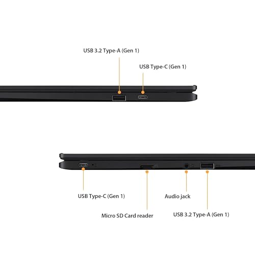 Image of ASUS CX15 Everyday Value Chromebook 15.6 inch FHD Display (Intel Celeron N4500, Intel UHD Graphics, 8GB LPDDR4, 64GB eMMC, WiFi 6, Webcam, BT 5.2, & DKZUSB Port Expander, Chrome OS (Renewed)