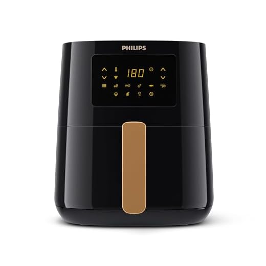 Friggitrice Ad Aria PHILIPS Friggitrice ad Aria Airfryer Serie 5000 L, 4.1 L (0.8 Kg), Airfryer 13 in 1, Connesso al WiFi, 90% di Grassi in meno con Tecnologia Rapid Air, app HomeID (HD9255/80)