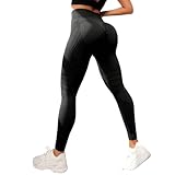 3D Gym Leggings for Women, Butt Lift and Tummy Shaping Pants, Skin-Friendly & Breathable No Curling Lift Pants (US, Alpha, 3X-Large, Regular, Regular, Black)