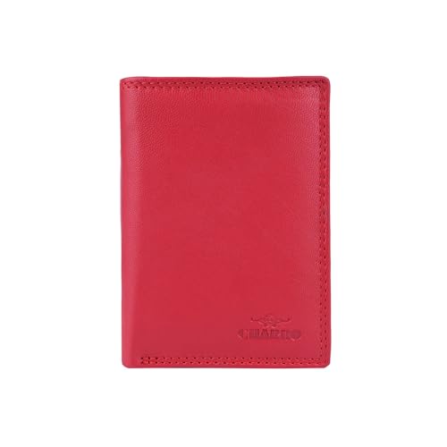 Portefeuille en cuir véritable CHARRO, élégance fine et verticale