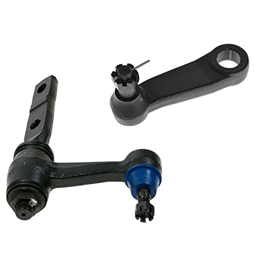 TRQ Steering Kit Idler Arm & Bracket Assembly Pitman Arm Compatible with 1997-2002 Ford Expedition 1997-2003 F-150 2004 F-150 Heritage 1997-1999 F-250 1998-2002 Lincoln Navigator