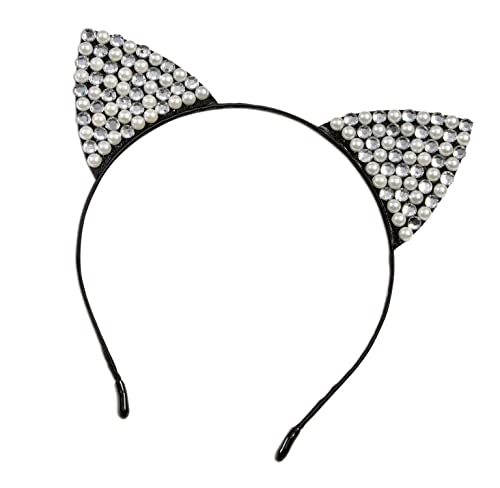 Oreilles de chat perles et strass Forum Novelties pour vos soirées costumées