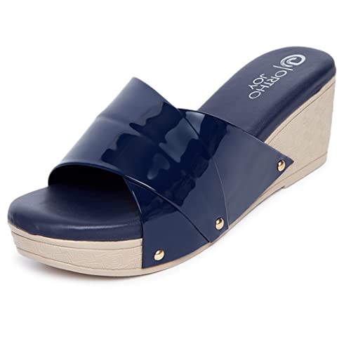 Image of ORTHO JOY Fancy doctor slippers | Soft chappal for women | Comfortable wedges sandals for women stylish