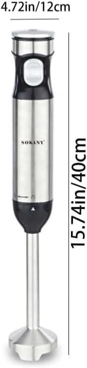 Miniatura 3 de SOKANY Batidora de inmersión 1720 110 V 2 en 1 800 W Batidora de mano desmontable batidor de huevos eléctrico palo de inmersión de acero inoxidable