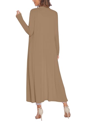 Image of Bluetime Women Floor Length Open Front Cardigan