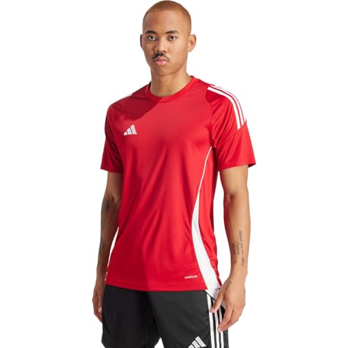 Maillot adidas Tiro 24 rouge et blanc taille L pour homme