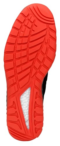 Foto von ELTEN Sicherheitsschuhe MADDOX black-red Low ESD S3, Damen und Herren, Textil, Stahlkappe, leicht, sportlich, Schwarz/Rot, Größe: 42