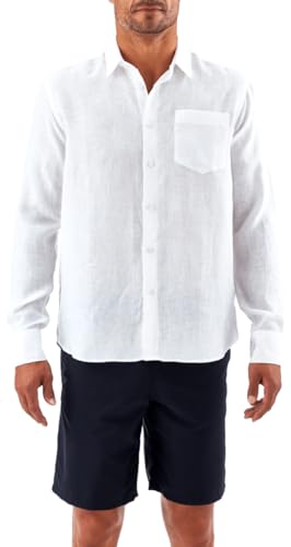 Men Linen Shirt Solid3