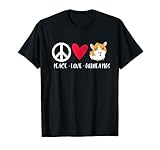 pace love porcellini d'india carino peloso patata animale domestico porcellino d'india maglietta