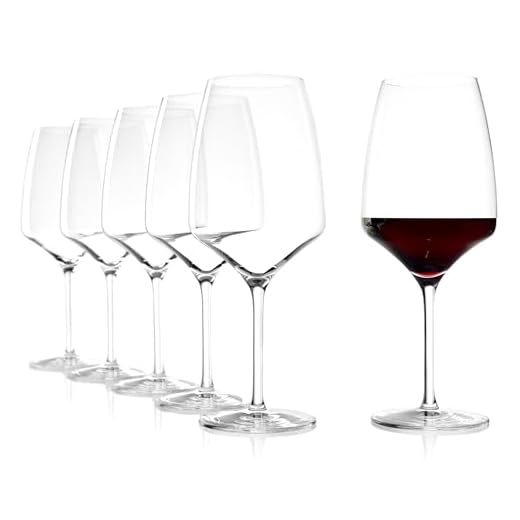 Copa de Vino Tinto Bordeaux de Stölzle Lausitz, 645 ml, set de 6, apta para lavavajillas, tronco estirado