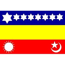 XL Flag 1907-India | One 1907 version of early Indian nationalist | flag | 2.16m2 | 23sqft | 120x180cm | 4x6ft - long lasting outdoor flag