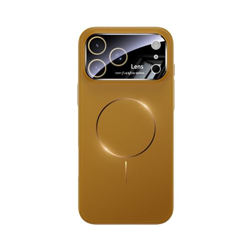 ihoe 17 Air 17 Pro Max用 マグネット式ワイヤレス充電 PC保護電話カバー カーキ