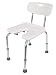 Produktbild Alberts 140830 Duschstuhl | U-Form, höhenverstellbar | Kunststoff, weiß | 400 x 380 mm