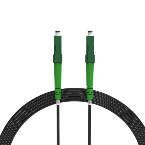 nexinex - 7m gepanzertes Glasfaserkabel LC/APC auf LC/APC Patchkabel | Kompatibel mit Telekom Vodafone 1&1 Fritzbox etc. | LWL Simplex Singlemode OS2 FTTH Glasfaser Lichtwellenleiter Kabel